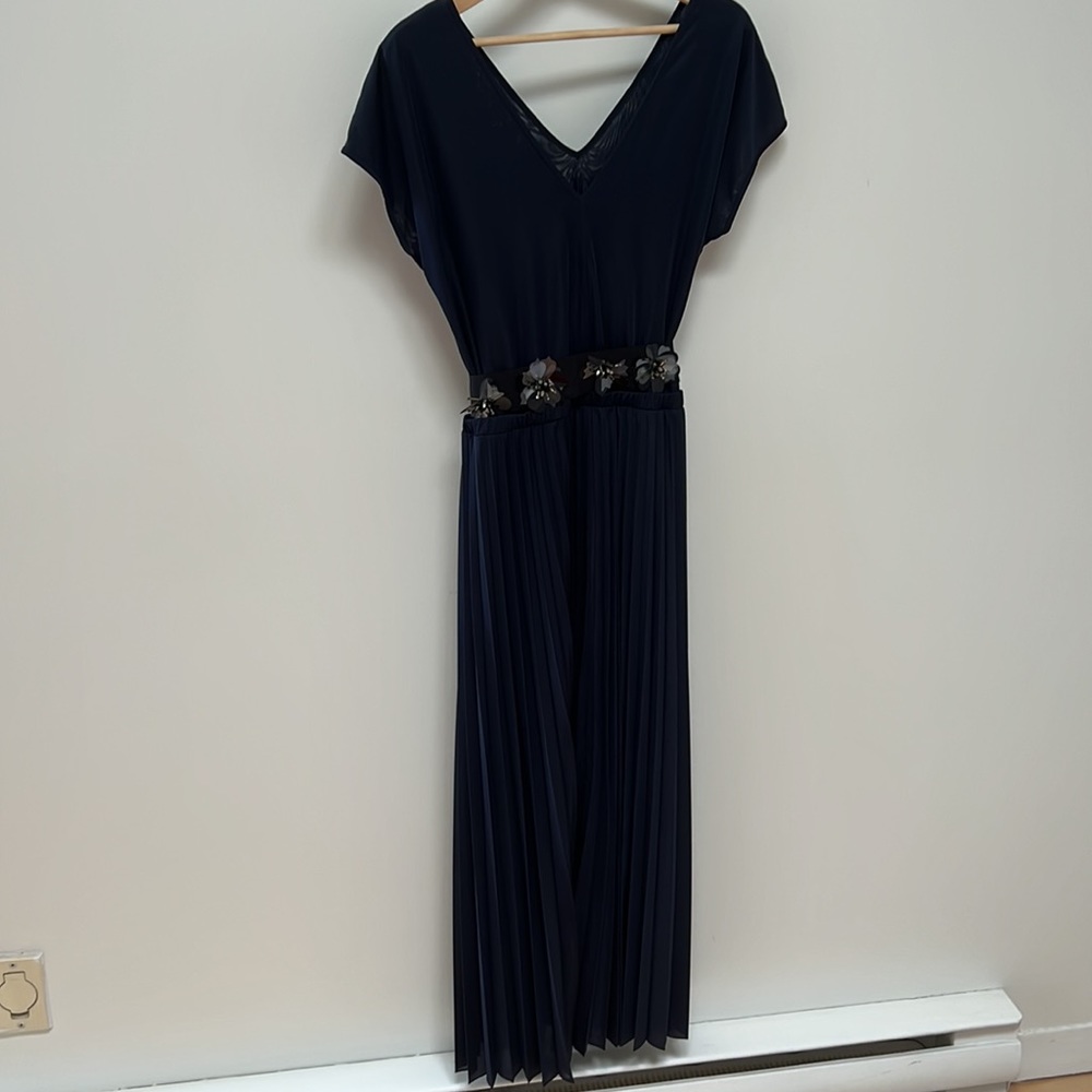 Night blue Max&co pleaded dress
